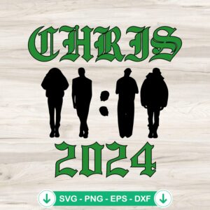 Retro 11 11 Chris 2024 Concert Tour SVG file for Cricut