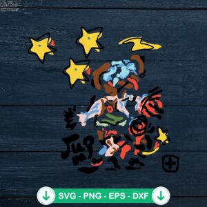 Sun Stars Moon Graphic svg file for cutting machine compatibility