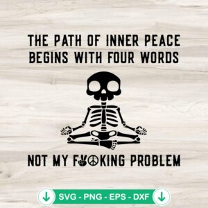 Not My Fucking Problem SVG file for Cricut cutting machine