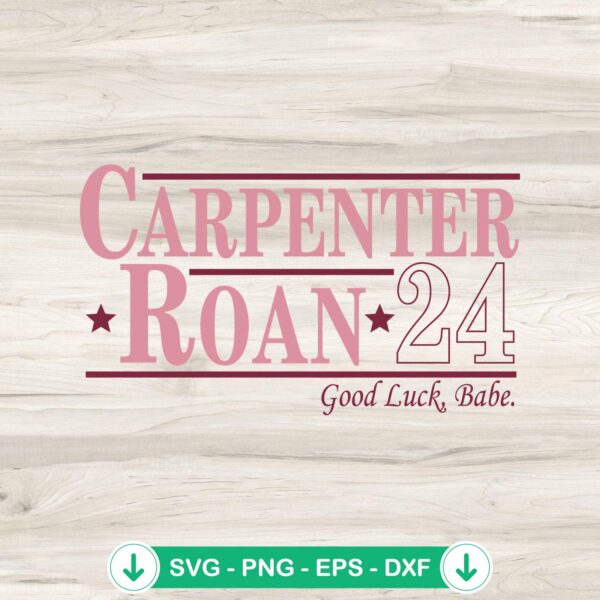 Carpenter Roan 24 SVG file for Cricut cutting machine