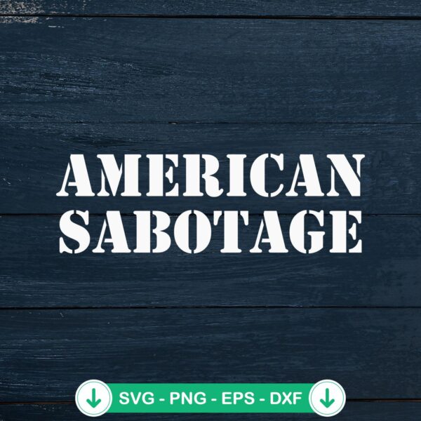Rihanna American Sabotage SVG file for cutting machine