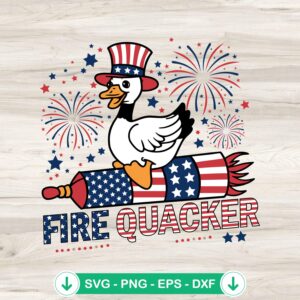 Fire Quacker Goose Meme SVG file for Cricut cutting machine