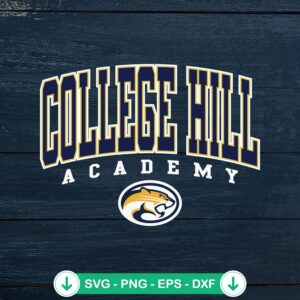 College Hill Academy Vintage SVG file for Cricut and cutting machines