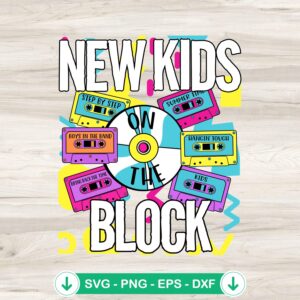 New Kids On The Block SVG file for cutting machines