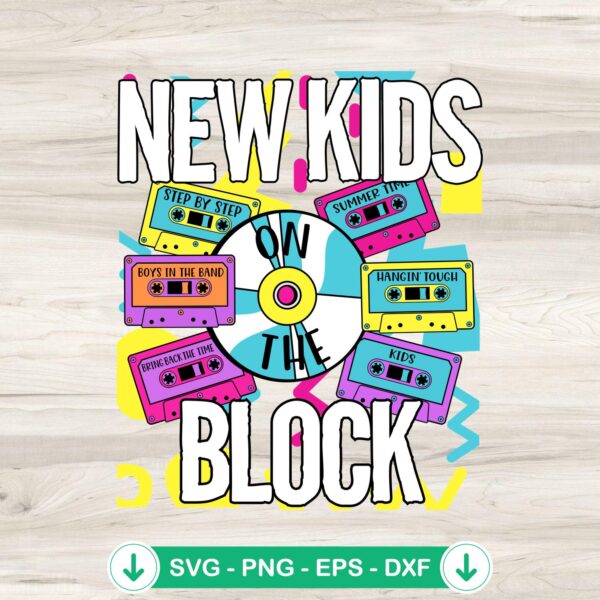 New Kids On The Block SVG file for cutting machines