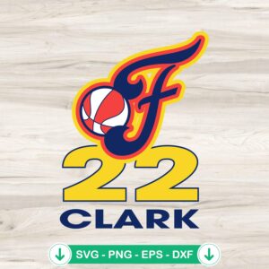 22 Caitlin Clark basketball player svg file for Cricut