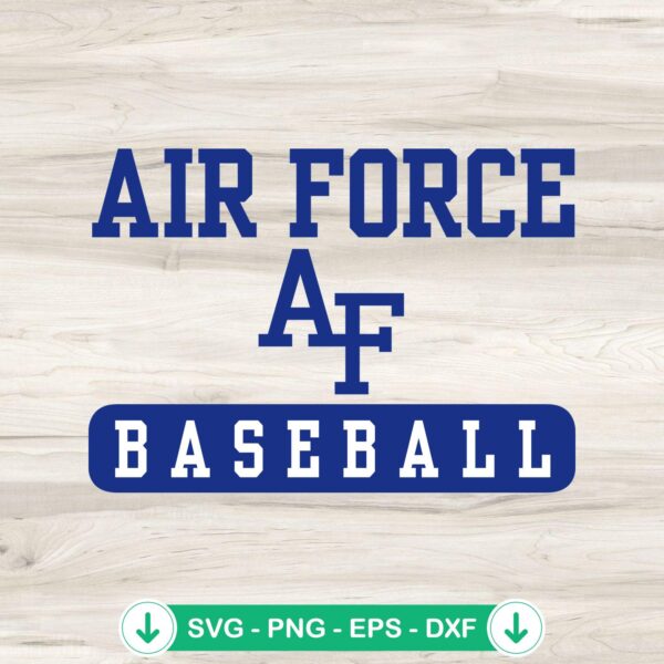 Air Force Falcons Baseball 2024 SVG file for Cricut cutting machine