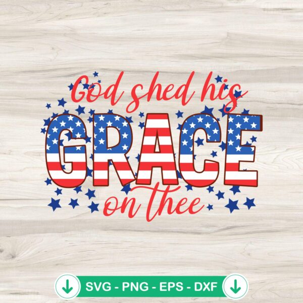 God Shed His Grace On Thee SVG file for Cricut cutting machine
