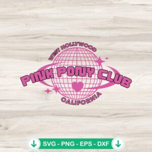 Chappell Roan Pink Pony Club SVG file for Cricut cutting file