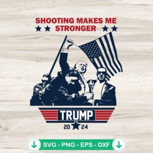 Shooting Makes Me Stronger SVG file for Cricut cutting