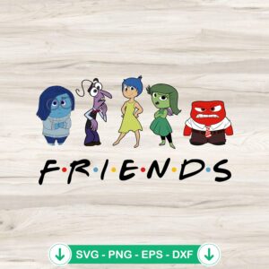 Inside Out 2 Friends SVG file for Cricut cutting machine