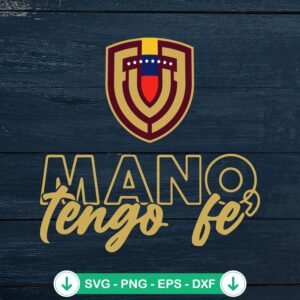 Retro Mano Tengo Fe SVG file for Venezuela football team