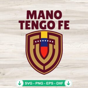 Mano Tengo Fe svg file for Venezuela football team logo