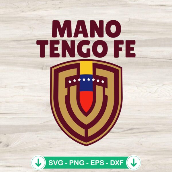 Mano Tengo Fe svg file for Venezuela football team logo
