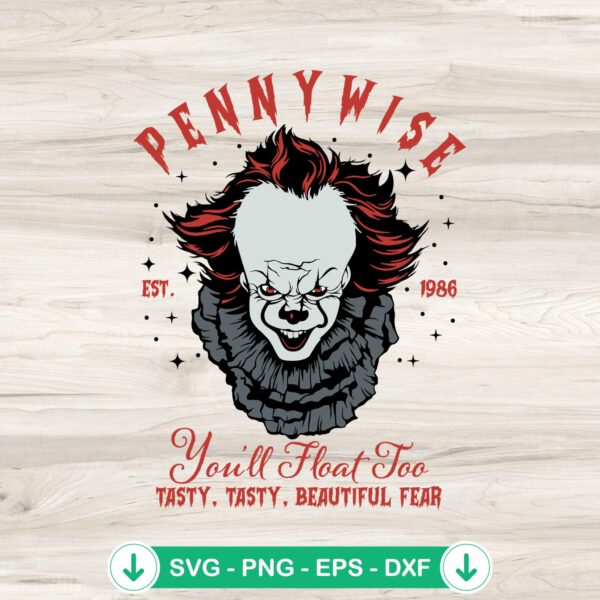 Pennywise Est. 1986 SVG file for cricut svg cutting file
