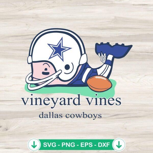 Vineyard Vines Dallas Cowboys svg file for crafting cut files