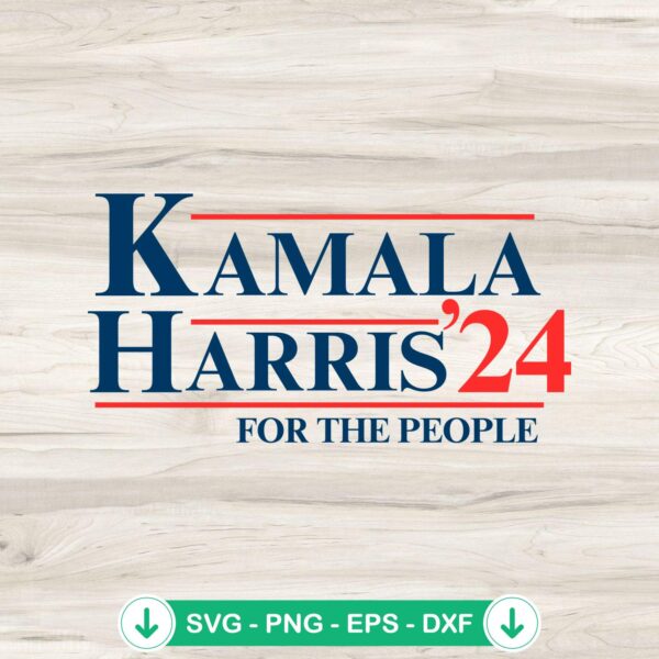 Kamala Harris '24 SVG file for cutting machine, cricut svg