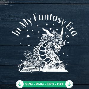 Retro In My Fantasy Era SVG file for Cricut, cut file for book lovers