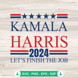 Kamala Harris 2024 SVG file for Cricut cutting machine