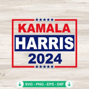 Kamala Harris 2024 svg file for cricut cutting machine