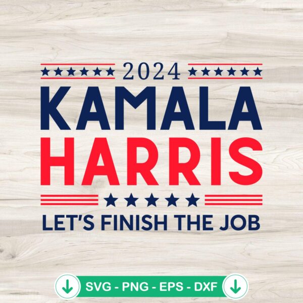 Kamala Harris 2024 svg file for Cricut cutting machine