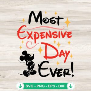 Most Expensive Day Ever SVG file for Cricut DIY projects