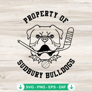 Property Of Sudbury Bulldogs SVG file for Cricut cutting