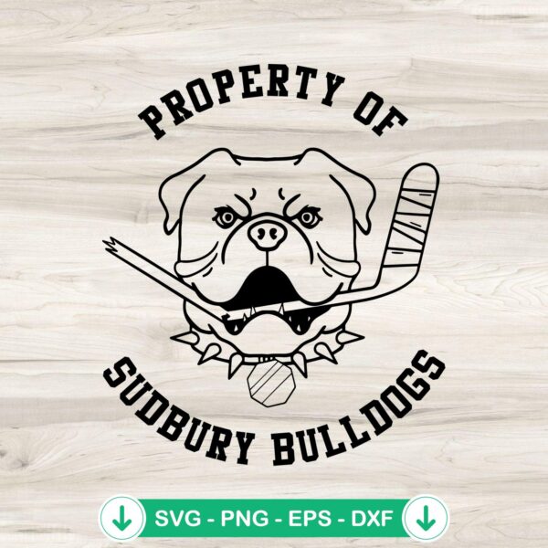 Property Of Sudbury Bulldogs SVG file for Cricut cutting