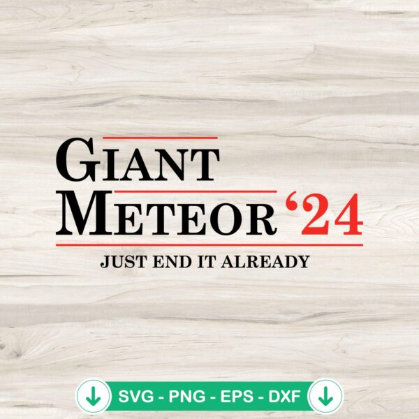 Giant Meteor 2024 svg file for Cricut svg cutting file