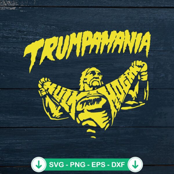 Trumpamania Hulk Hogan SVG file for Cricut cut file