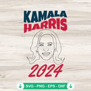 Vintage Kamala Harris 2024 SVG file for cutting machine
