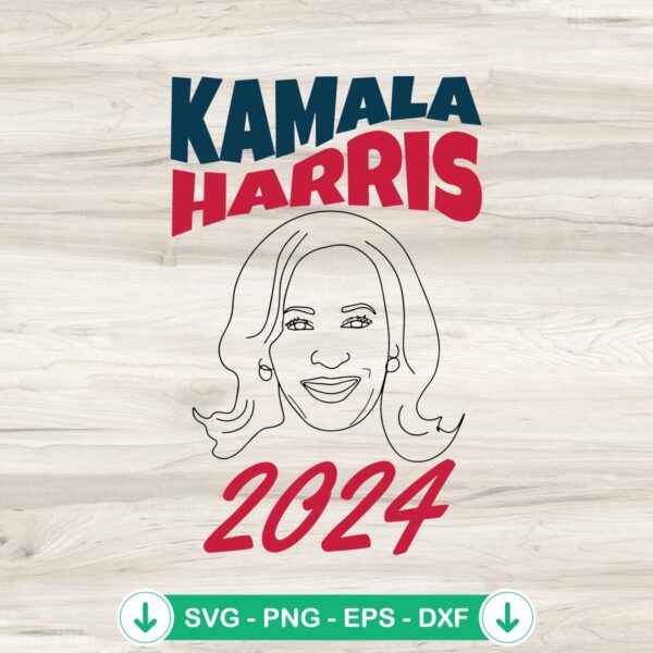 Vintage Kamala Harris 2024 SVG file for cutting machine