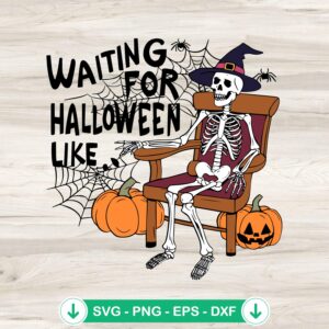 Waiting For Halloween SVG file for Cricut and cutting machines