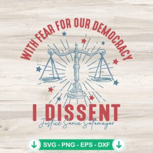 Justice Sonia Sotomayor SVG file for cricut cutting machine