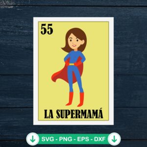 La Supermama SVG file for mom, cricut svg cutting file