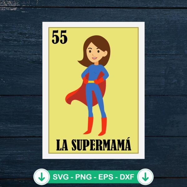 La Supermama SVG file for mom, cricut svg cutting file