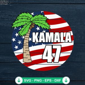 Coconut Tree Kamala 47 SVG file for Cricut cutting machine