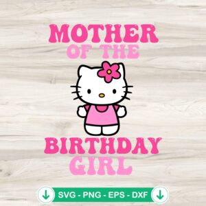 Hello Kitty Custom Name Birthday SVG file for cutting machine