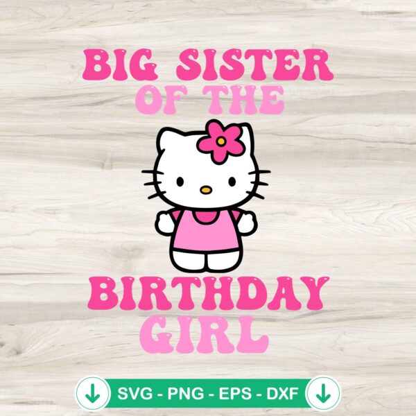 Hello Kitty Custom 4th Birthday svg file for cutting machines