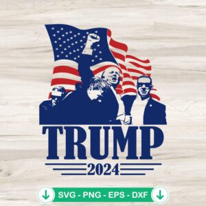 Trump Shooting 2024 SVG file for Cricut cutting machine