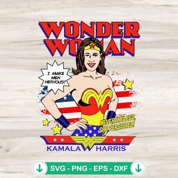 Kamala Harris Wonder Woman SVG file - cutting file for Cricut