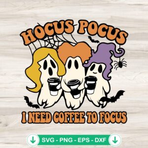 Witch Ghost Halloween SVG file for Cricut cutting machine
