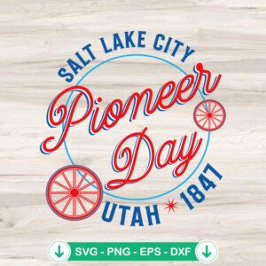 Pioneer Day Utah 1847 SVG file for cutting machines