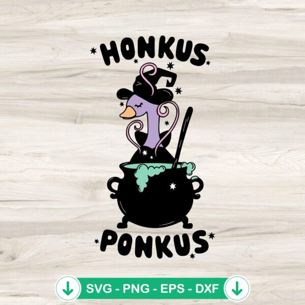 Honkus Ponkus Halloween Goose SVG file for Cricut cutting