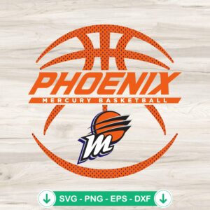 WNBA Phoenix Mercury The Rock SVG file for cricut cutting