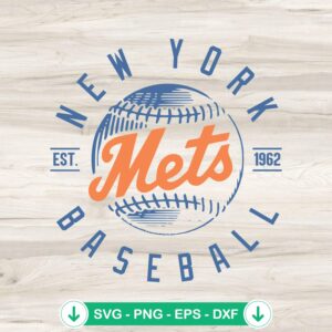 New York Mets Baseball Est. 1962 SVG file for Cricut