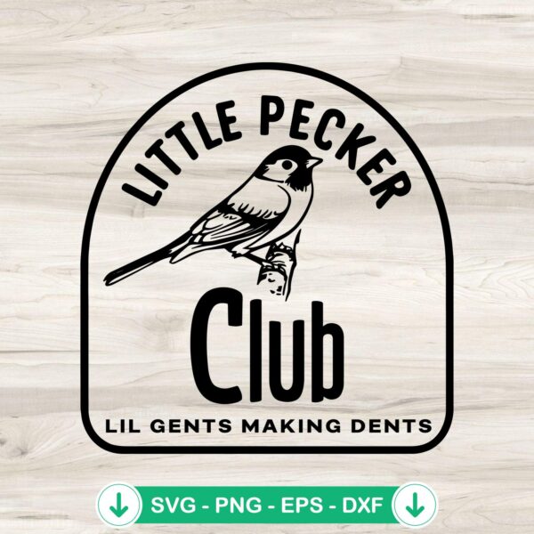Retro Little Pecker Club SVG file for Cricut cutting machine