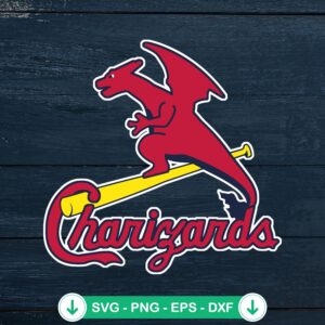 St. Louis Charizards Pokemon svg file for Cricut cutting file