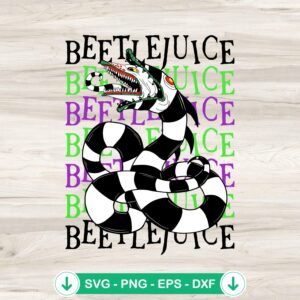 Beetlejuice Sandworm SVG file for cutting machines