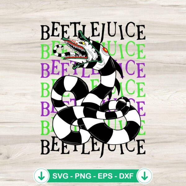 Beetlejuice Sandworm SVG file for cutting machines